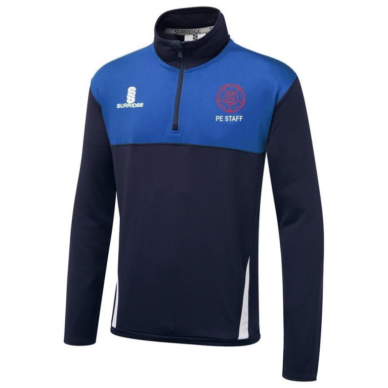 Broadfield Specialist School Staff Blade Performance Top Navy/Royal/White